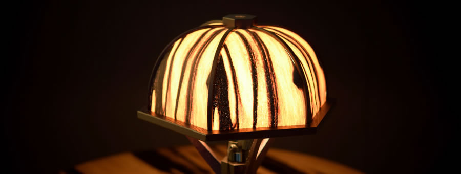 木製の照明の傘
